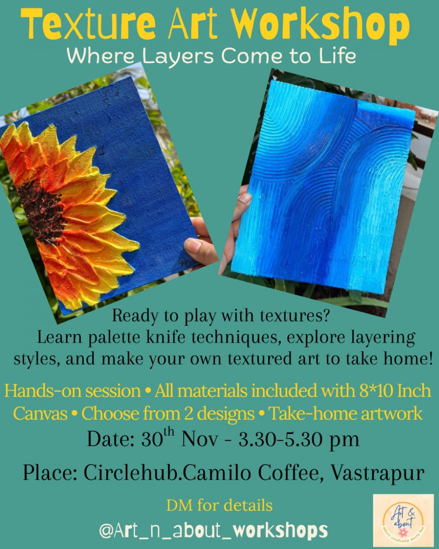 Texture Art Workshop, 30 November | Event in Ahmedabad | AllEvents