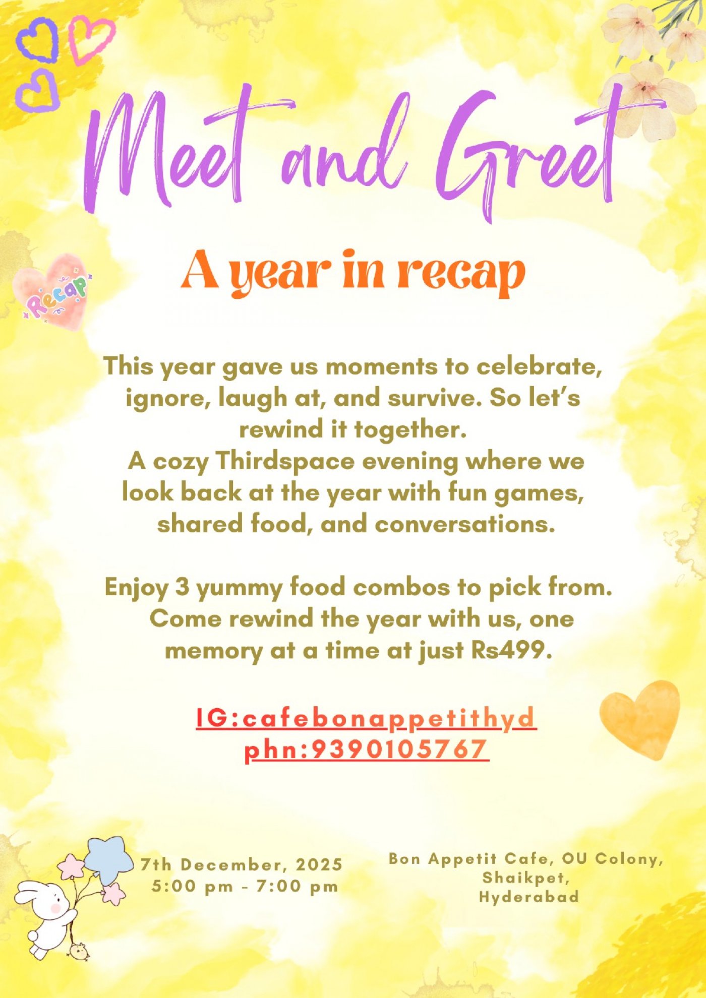 Meet and Greet - A year in Recap, 7 December | Event in Hyderabad | AllEvents