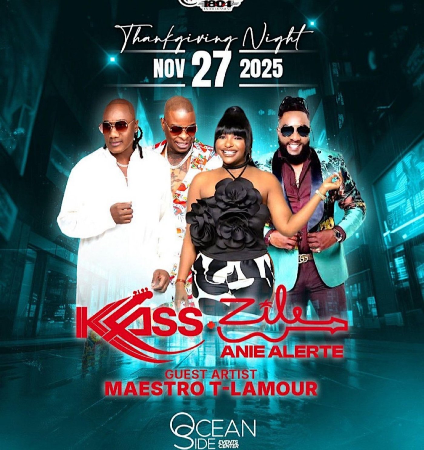 KLASS & ANIE ALERTE WITH HER BAND ZILE @ OCEANSIDE THANKSGIVING NIGHT, 27 November | Event in Revere | AllEvents