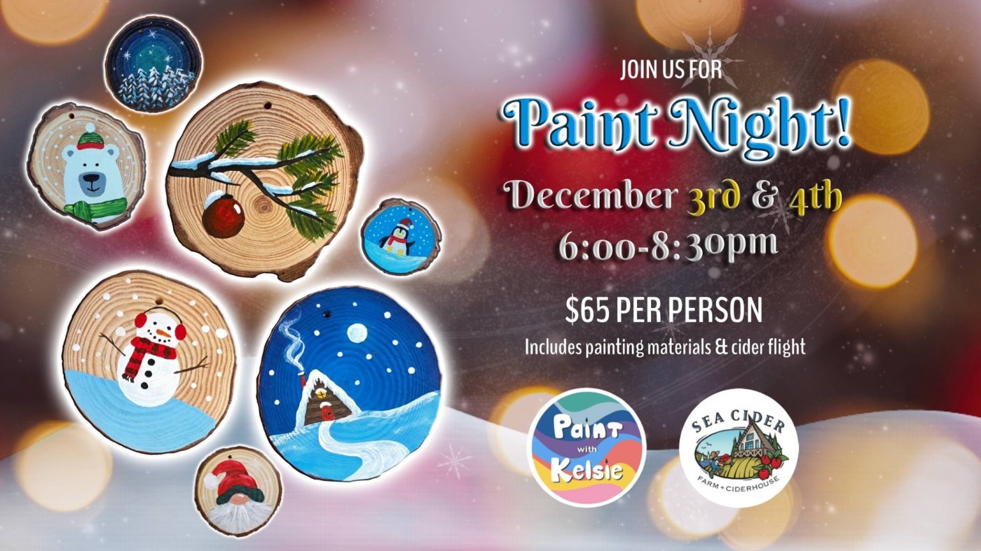 Paint Night At Sea Cider, Saanichton, 3 December | Event in Saanichton | AllEvents