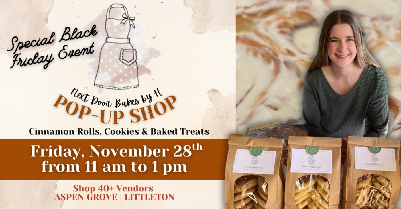 Black Friday with Next Door Bakes by H, 28 November | Event in Littleton | AllEvents