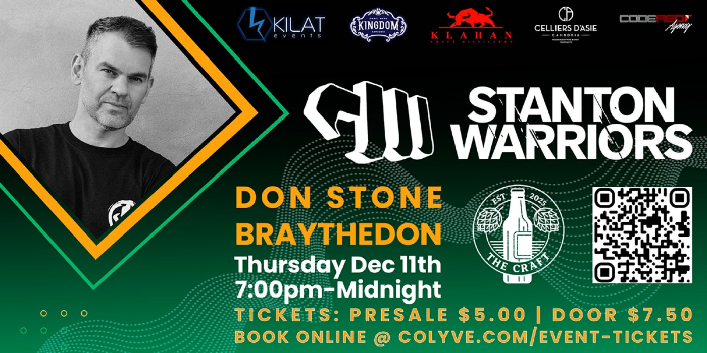 STANTON WARRIORS @ The Craft by ColYve, 11 December | Event in Siem Reap | AllEvents
