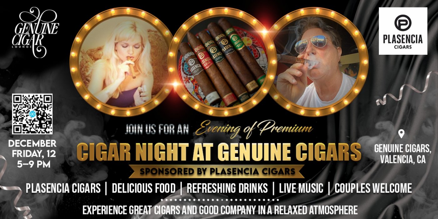 An Evening at GENUINE CIGARS!, 12 December | Event in Valencia | AllEvents