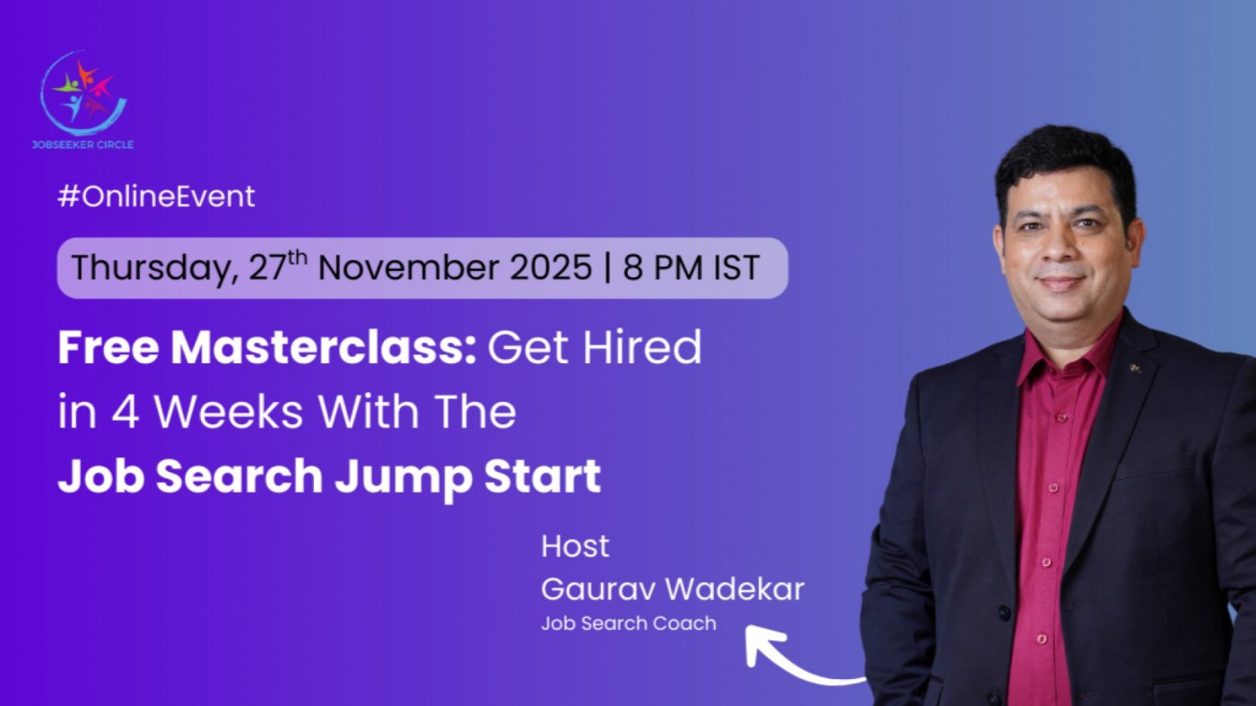 🚀 Free Masterclass: Get Hired in 4 Weeks With Job Search Jump Start🌟, 27 November | Online Event | AllEvents
