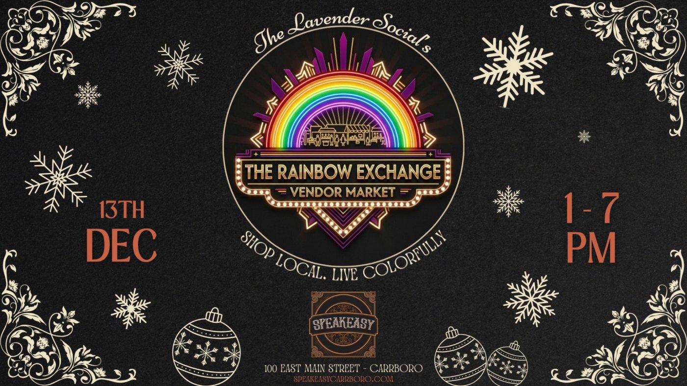 🎄🌈 The Lavender Social's RAINBOW EXCHANGE Vendor Market! 🌈🎄, 13 December | Event in Carrboro | AllEvents