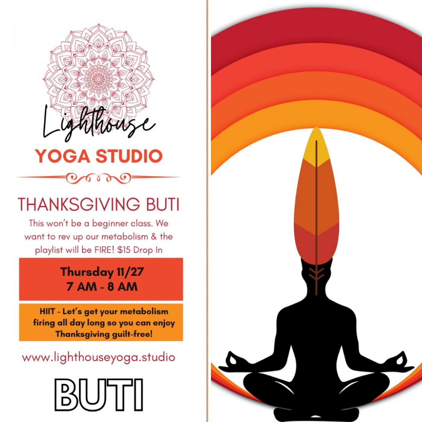 Thanksgiving Buti MVMNT Yoga | Event in Wilmington | AllEvents