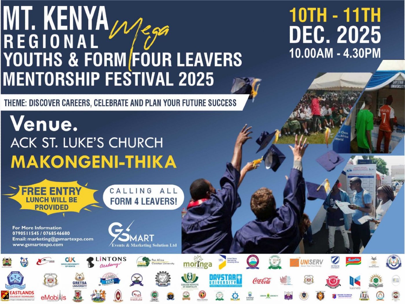 MT KENYA YOUTH'S & FORM FOUR LEAVERS MENTORSHIP FESTIVAL 2025, 10 December | Event in Thika | AllEvents