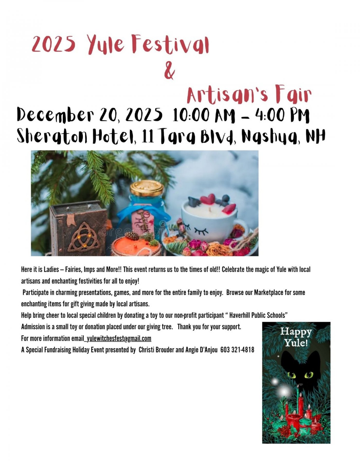 Yule Festival & Artisans Fair Fundraiser, 20 December | Event in Nashua | AllEvents