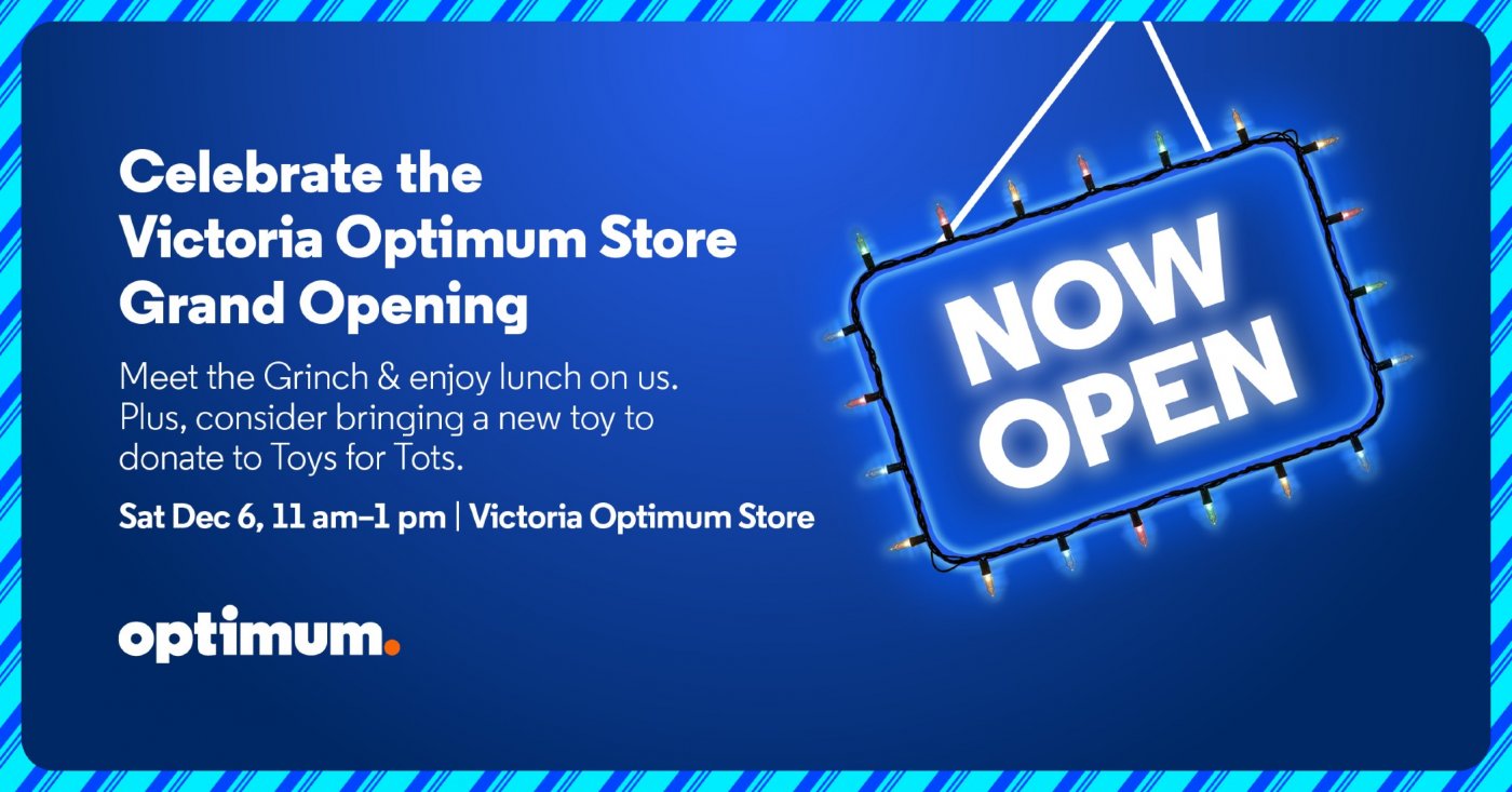 Celebrate the Victoria Optimum Store Grand Opening, 6 December | Event in Victoria | AllEvents