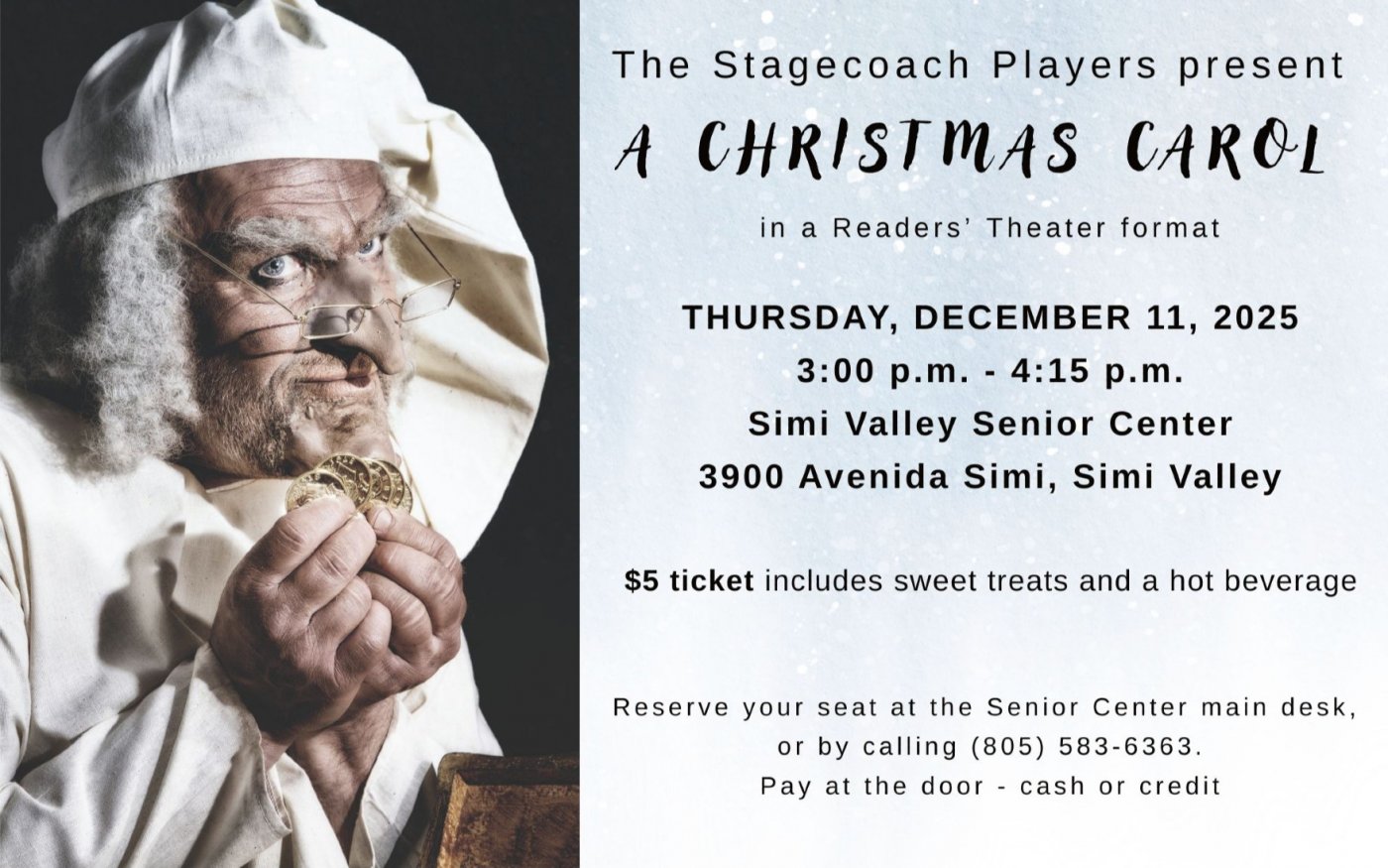 A Christmas Carol Live, 11 December | Event in Simi Valley | AllEvents