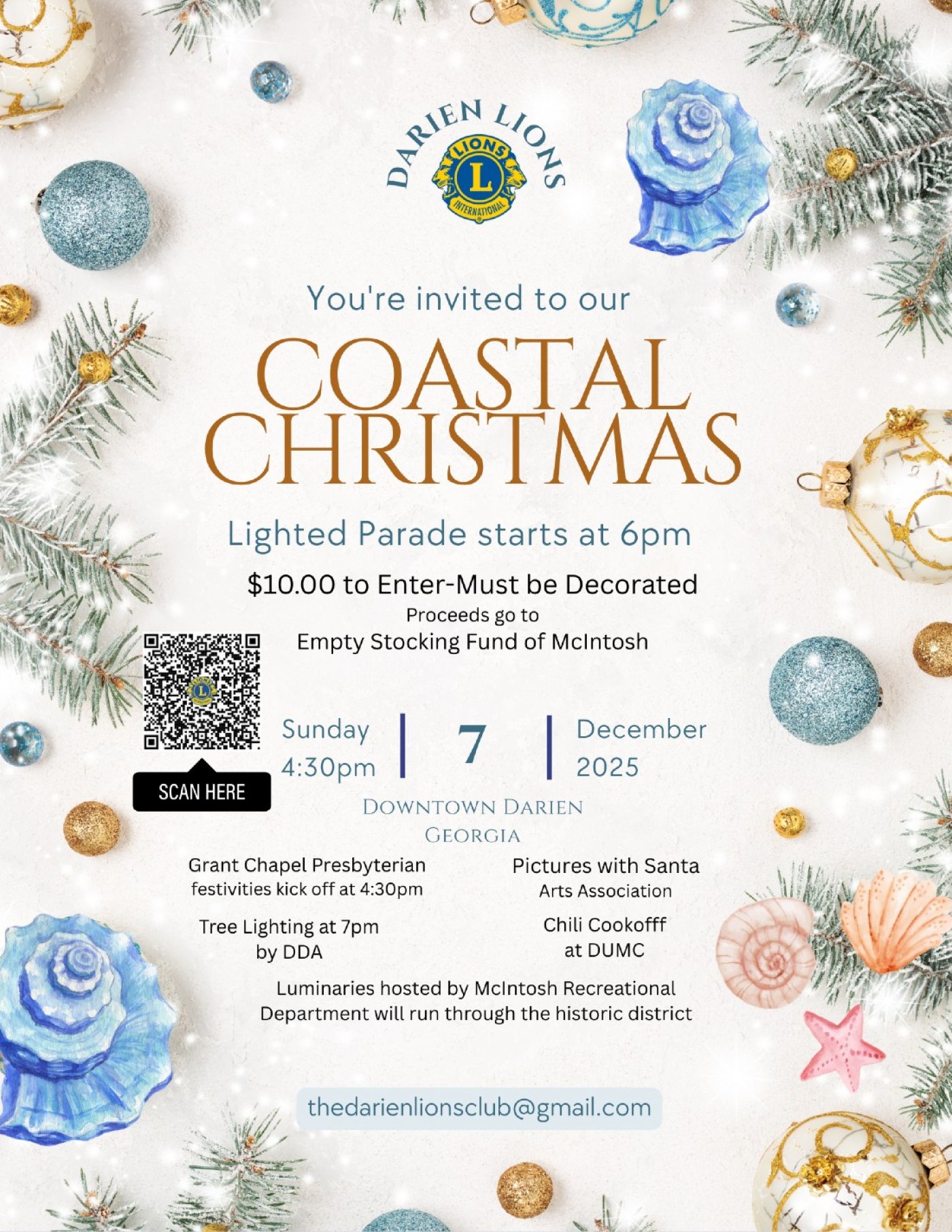 Coastal Christmas in Darien, 7 December | Event in Darien | AllEvents