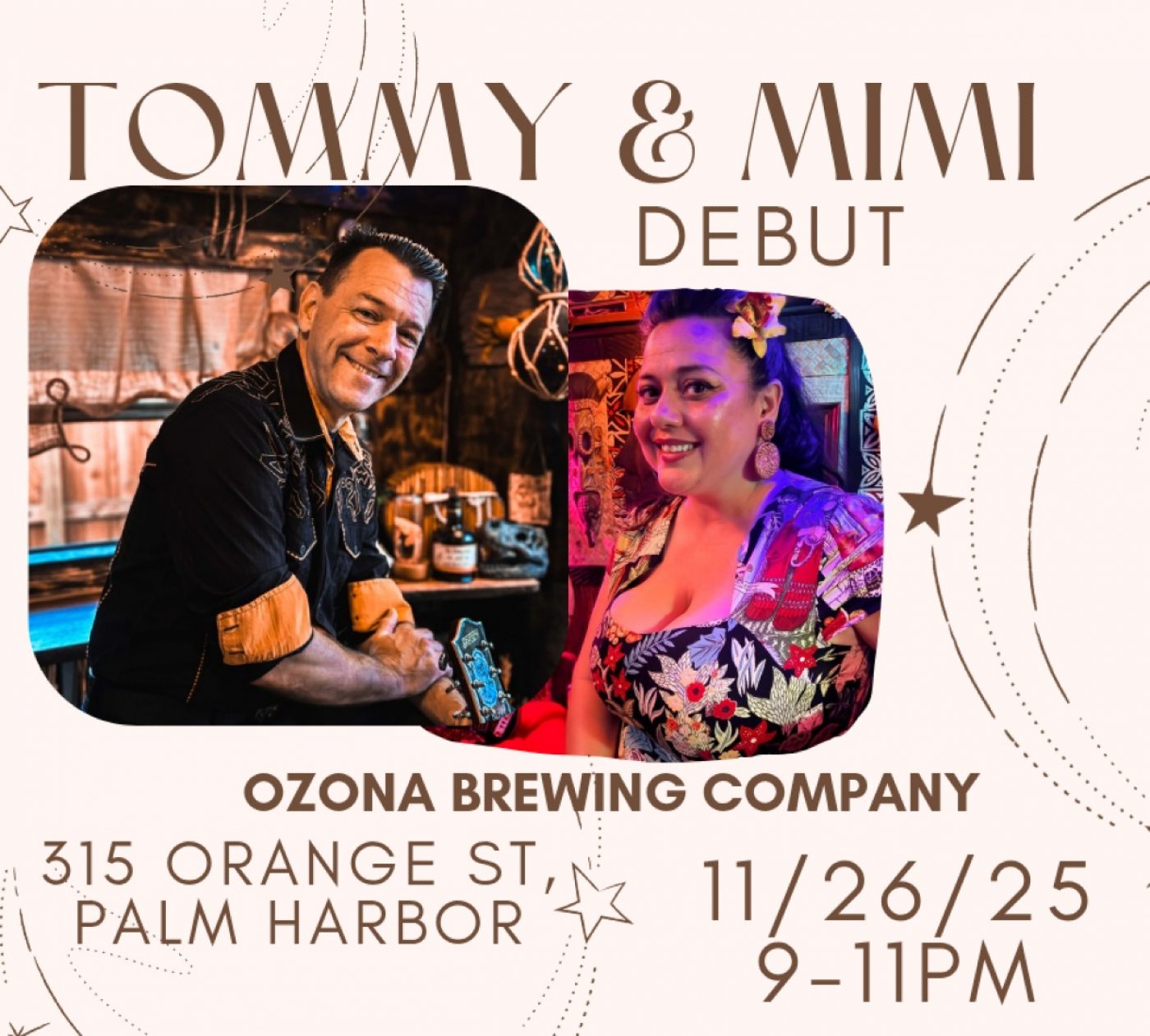 Tommy & Mimi DEBUT at Ozona Brewing Company | Event in Palm Harbor | AllEvents