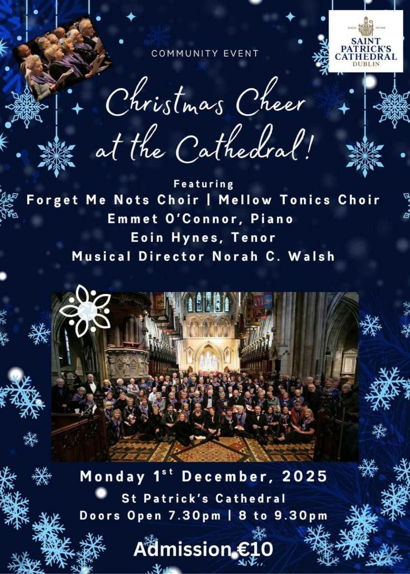 Dementia inclusive Christmas Cheer at St Patrick's Cathedral, 1 December | Event in Dublin | AllEvents