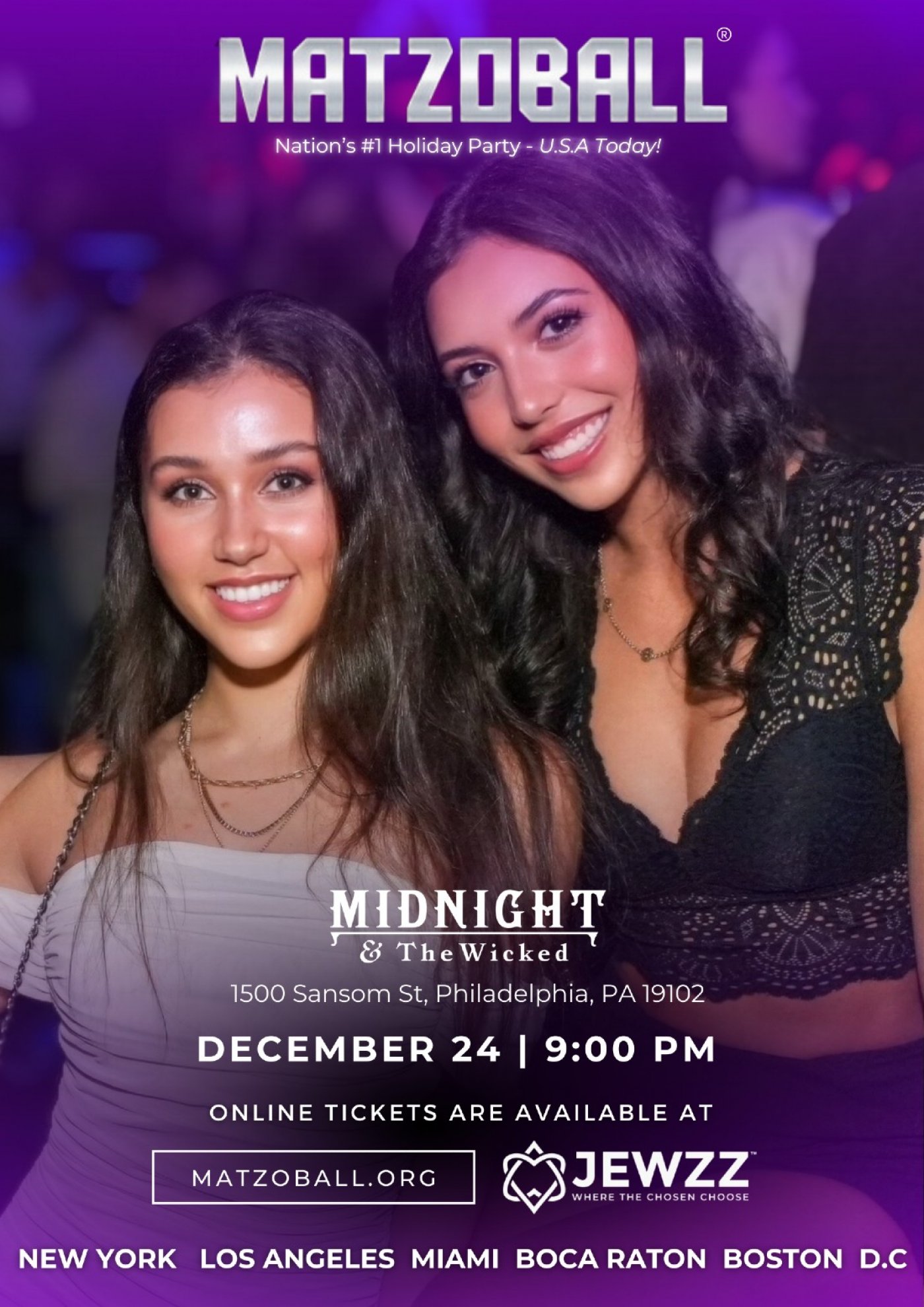 MATZOBALL® PHILLY EVE ages 21-49 December 24, 2025