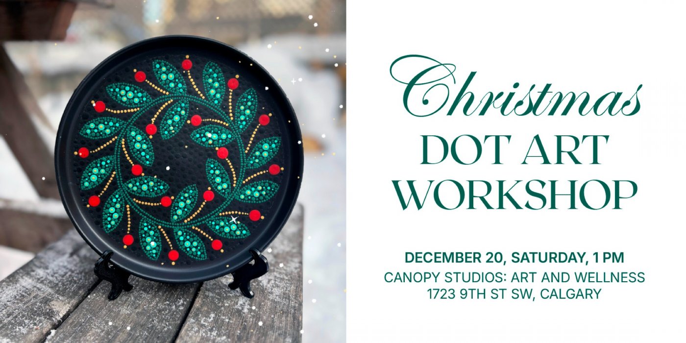 Christmas Wreath: Dot Art Workshop, 20 December | Event in Calgary | AllEvents