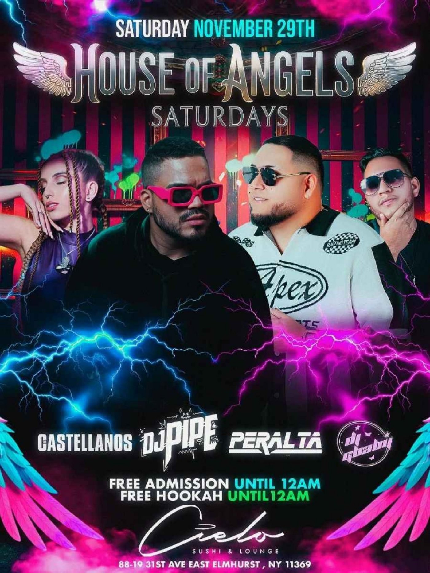 House of Angels Saturdays – November 29th at Cielo Lounge, 29 November | Event in East Elmhurst | AllEvents