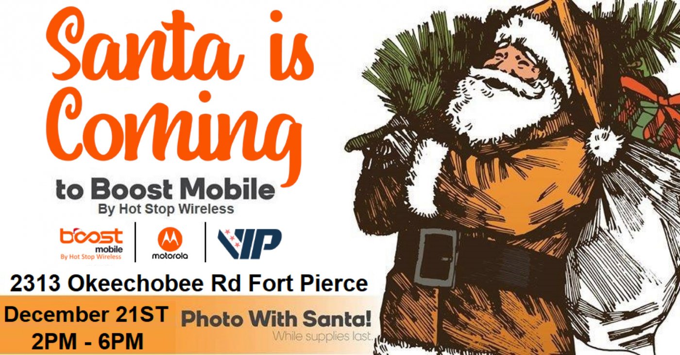 Boost Mobile Holiday Bash ( Free Pictures With Santa & More ) Like & Share, 21 December | AllEvents