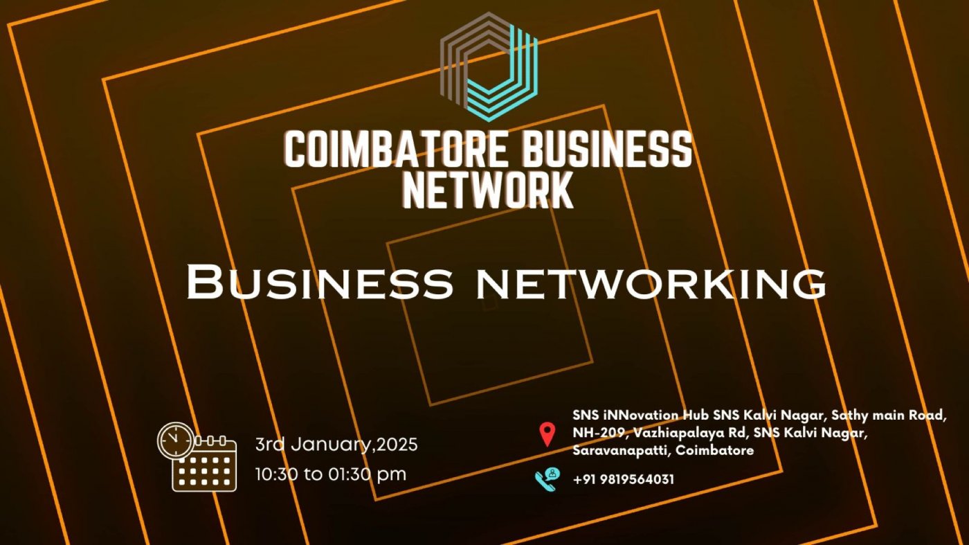 Coimbatore BUSINESS NETWORKING 2025, 3 January | Event in Coimbatore | AllEvents