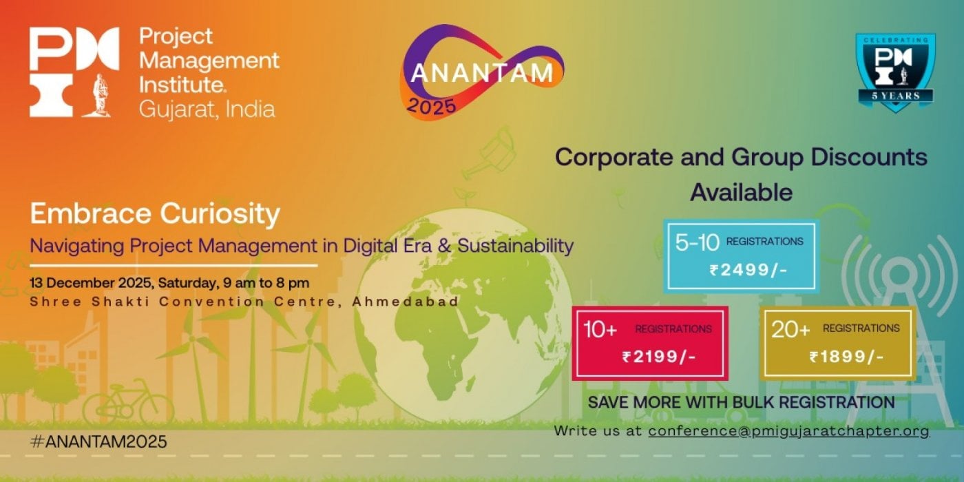 ANANTAM | Embrace Curiosity: Navigating Project Management in Digital Era & Sustainability, 13 December