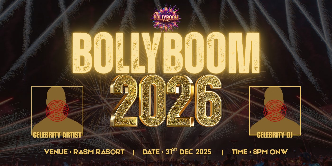 BollyBoom New Year Party 2026, 31 December | Event in Udaipur | AllEvents