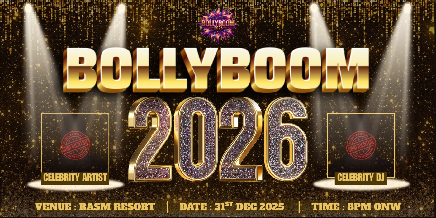 BollyBoom New Year Party 2026, 31 December | Event in Udaipur | AllEvents
