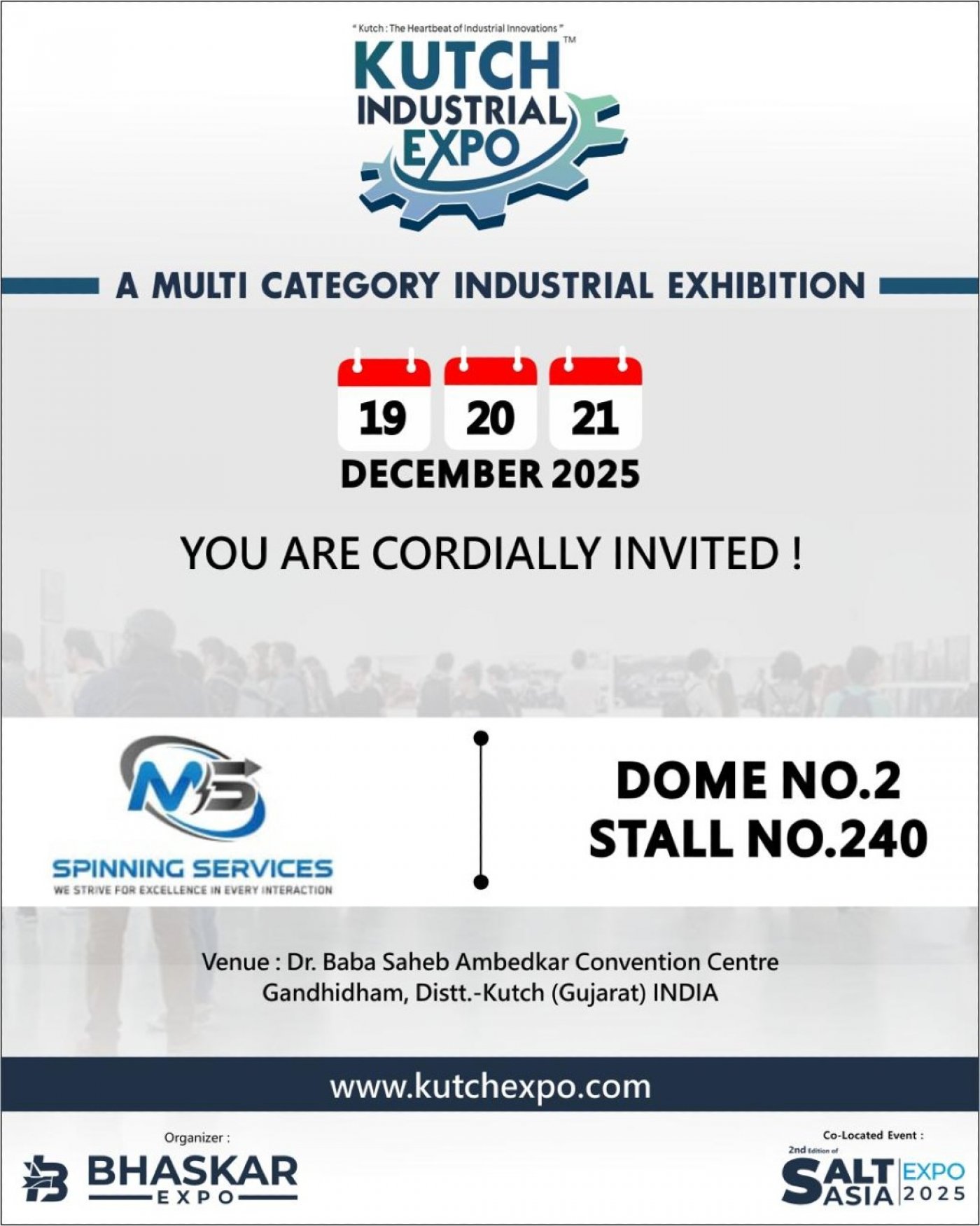 MS Spinning Services to Exhibit Advanced Industrial Repair Solutions at Kutch Expo 2025, 19 December | AllEvents