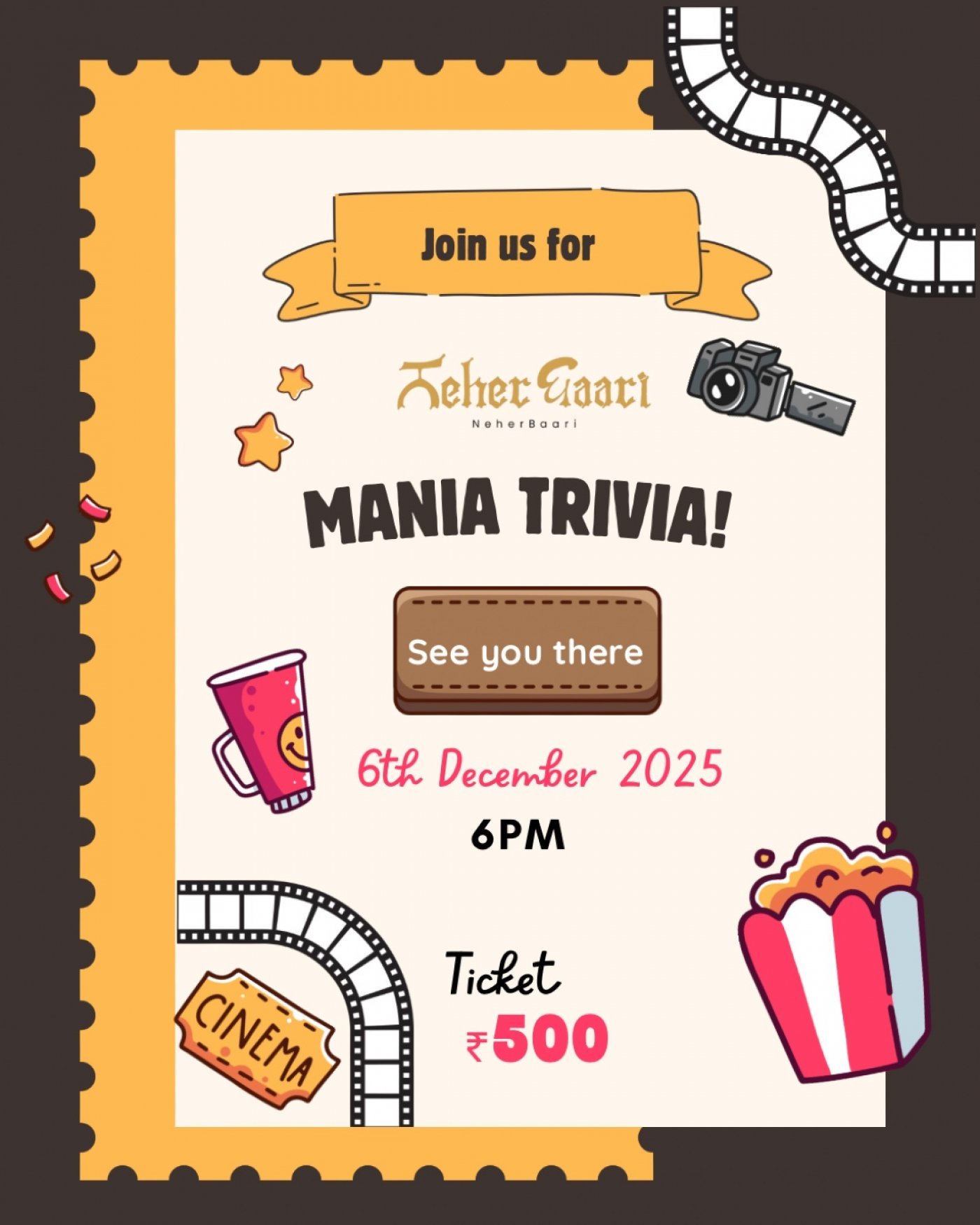 NeherBaari’s Mania Trivia, 6 December | Event in Gurgaon | AllEvents
