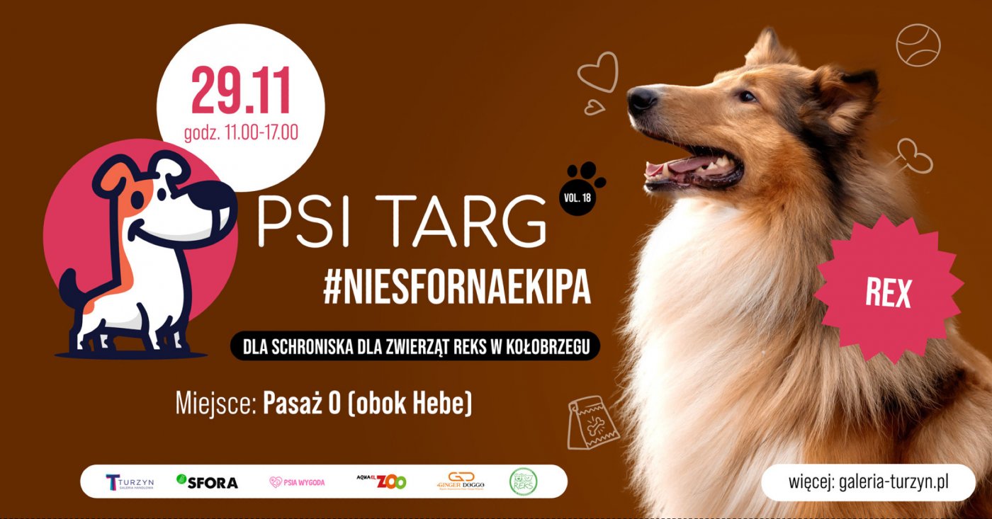 Psi Targ w Turzynie z pomocą dla kołobrzeskiego schroniska, 29 November | Event in Szczecin | AllEvents