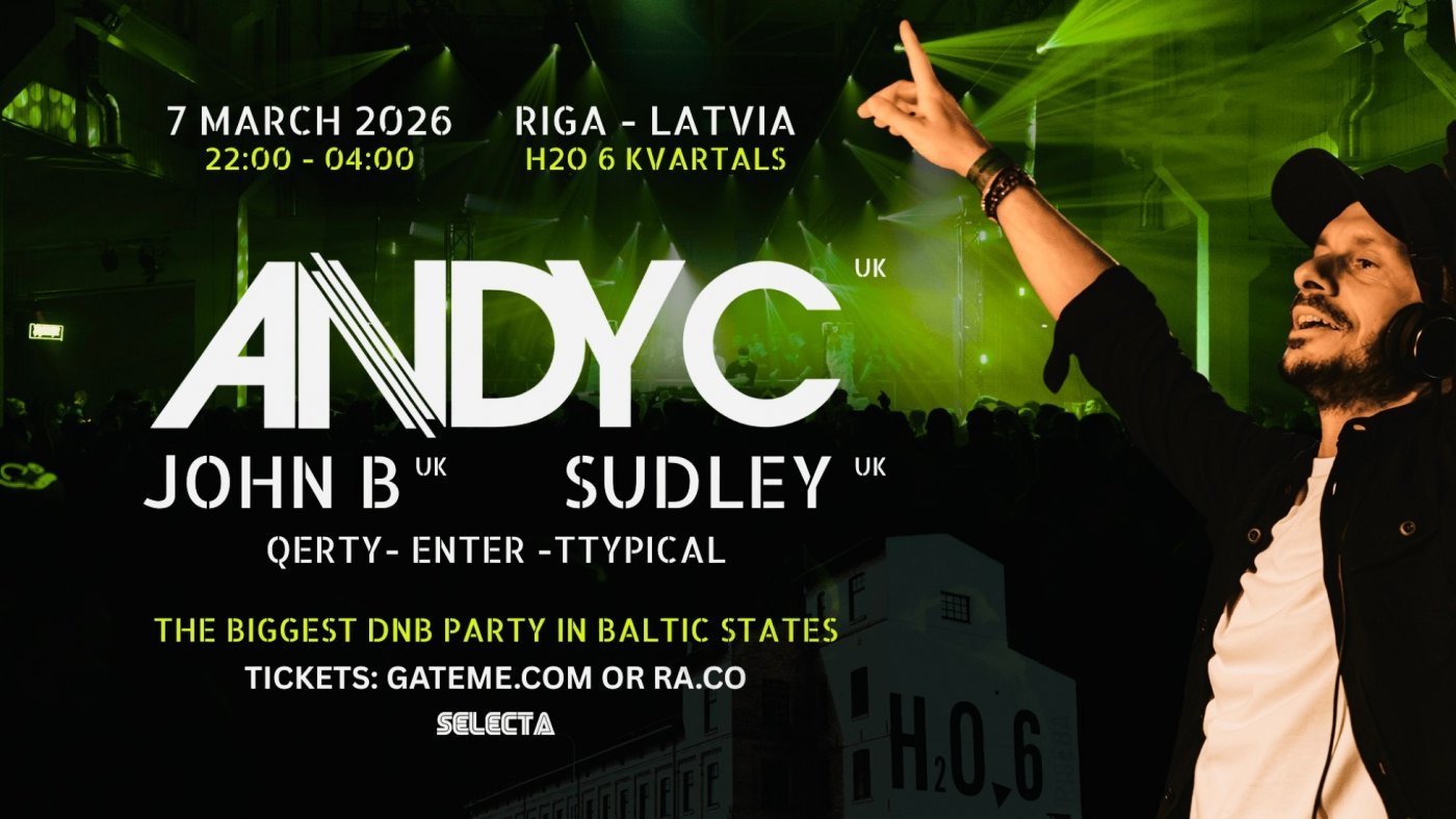 Selecta: ANDY C (UK), 7 March | Event in RIGA | AllEvents