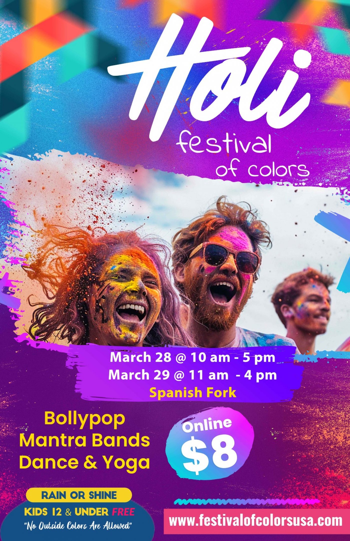 Holi Festival of Colors Spanish Fork, 28 March | Event in Spanish Fork | AllEvents