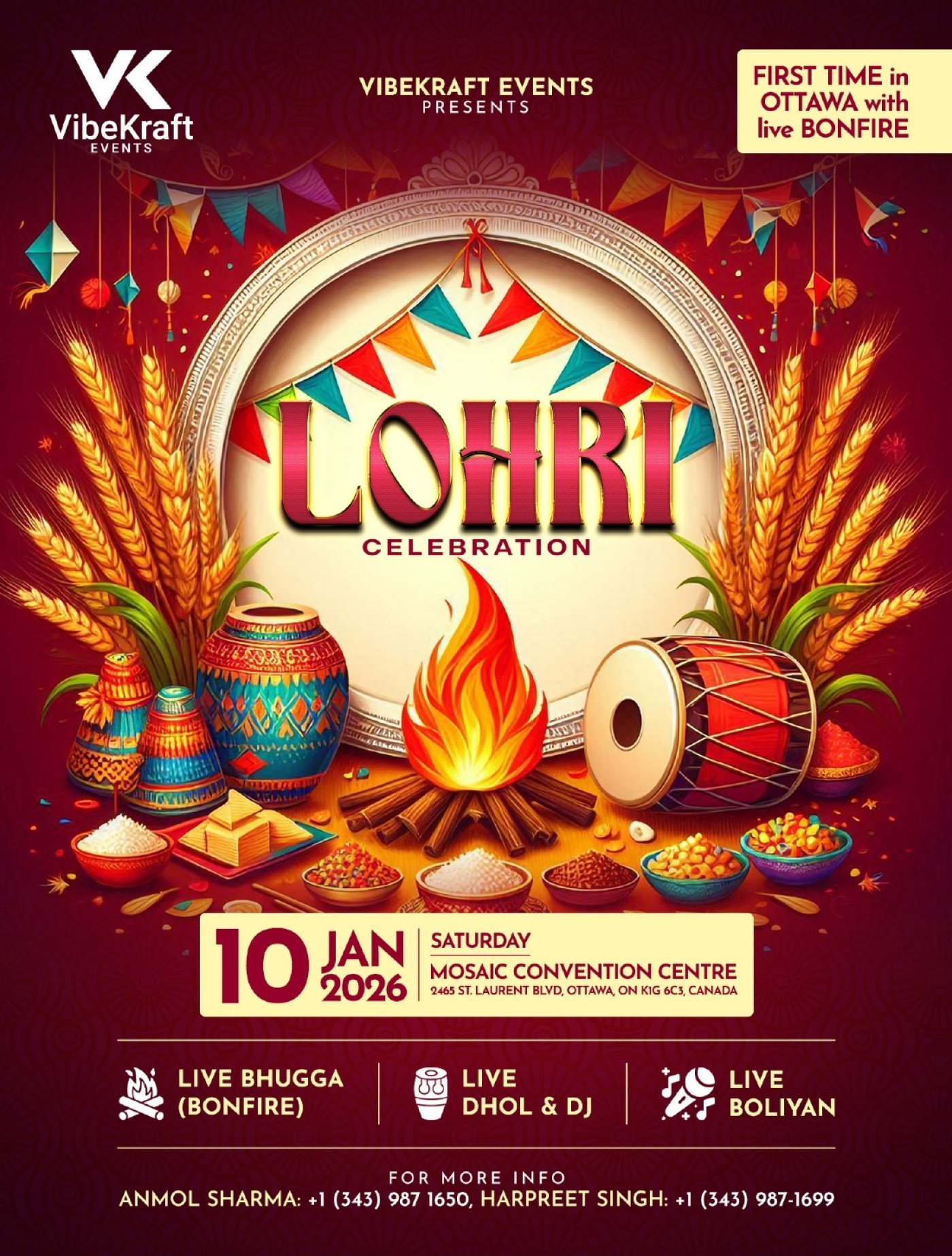 Lohri celebration 2026, 10 January | Event in Ottawa | AllEvents
