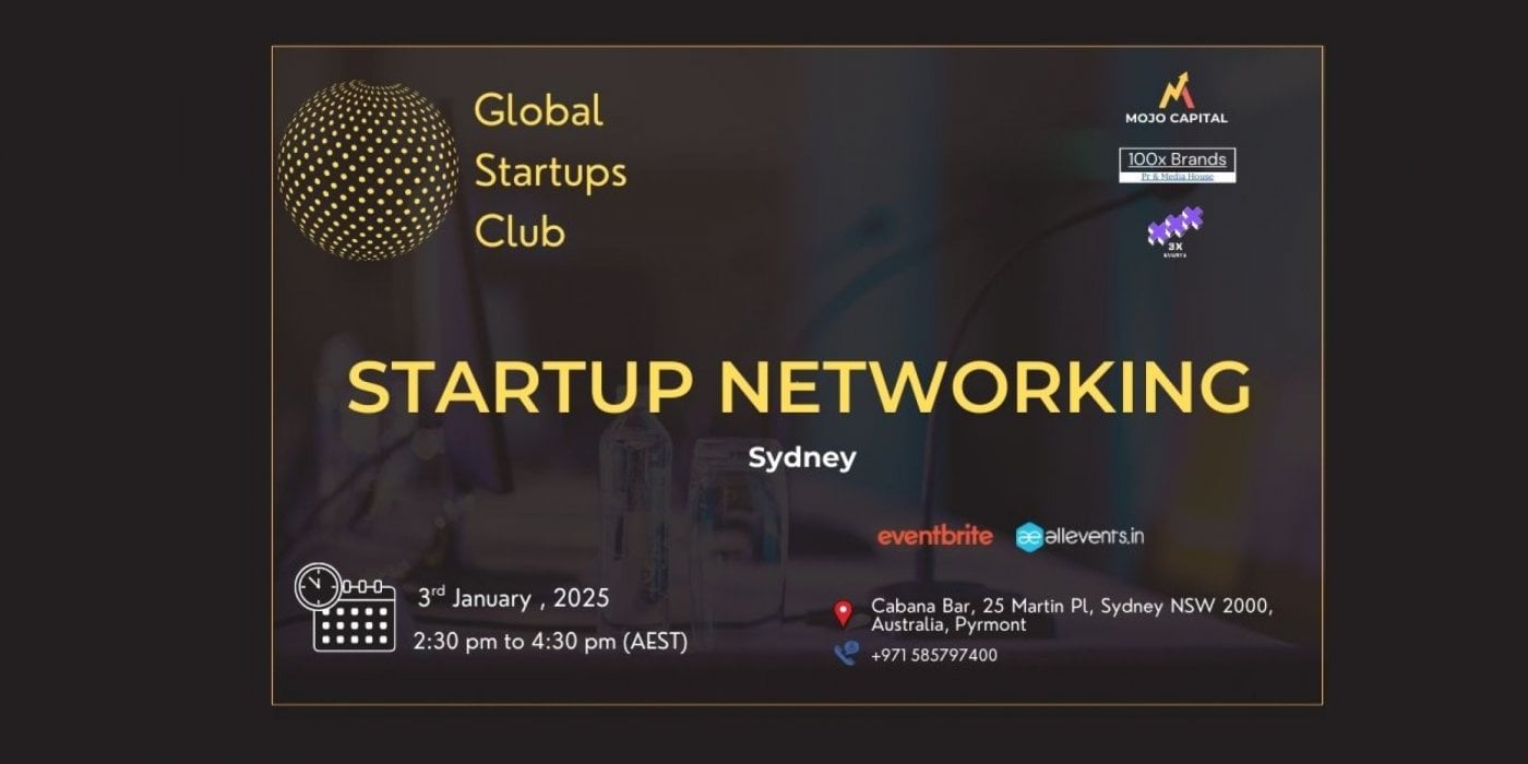 STARTUP NETWORKING Sydney Australia 2025, 3 January | Event in Pyrmont | AllEvents