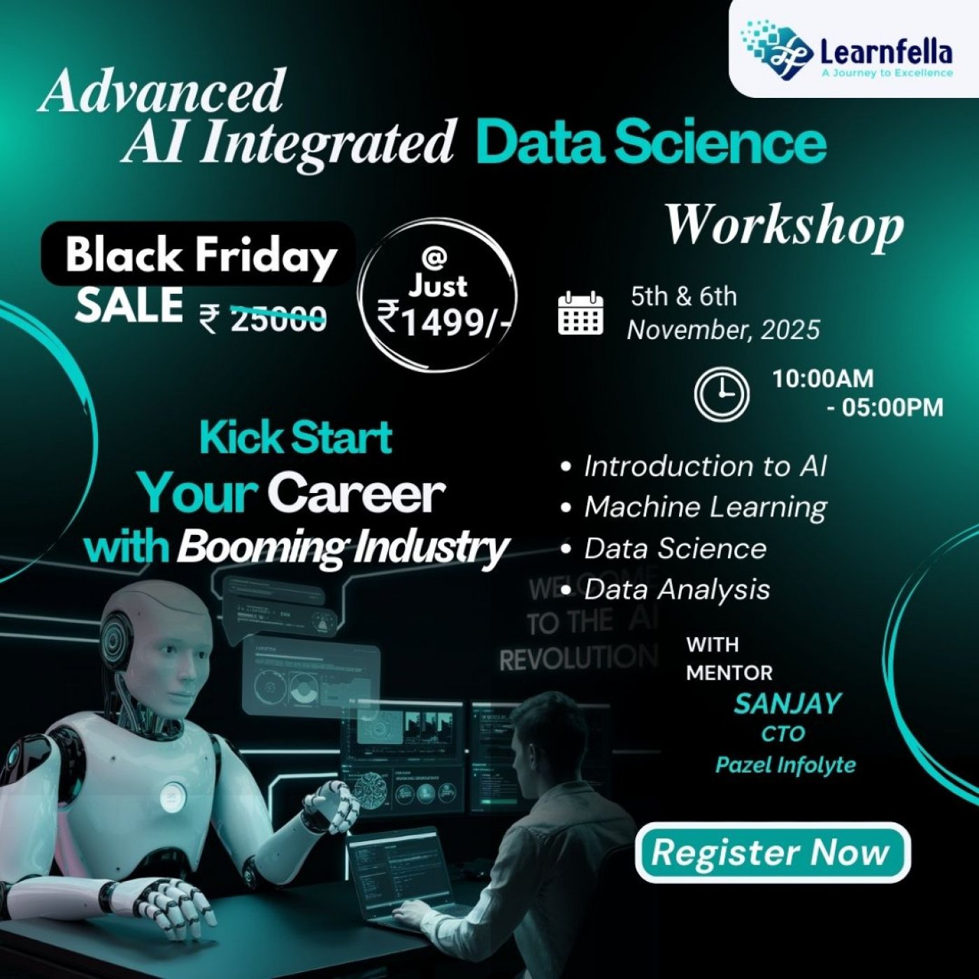 2-Day AI Data Science Workshop – Chennai (Anna Nagar), 5 December | Event in Chennai | AllEvents