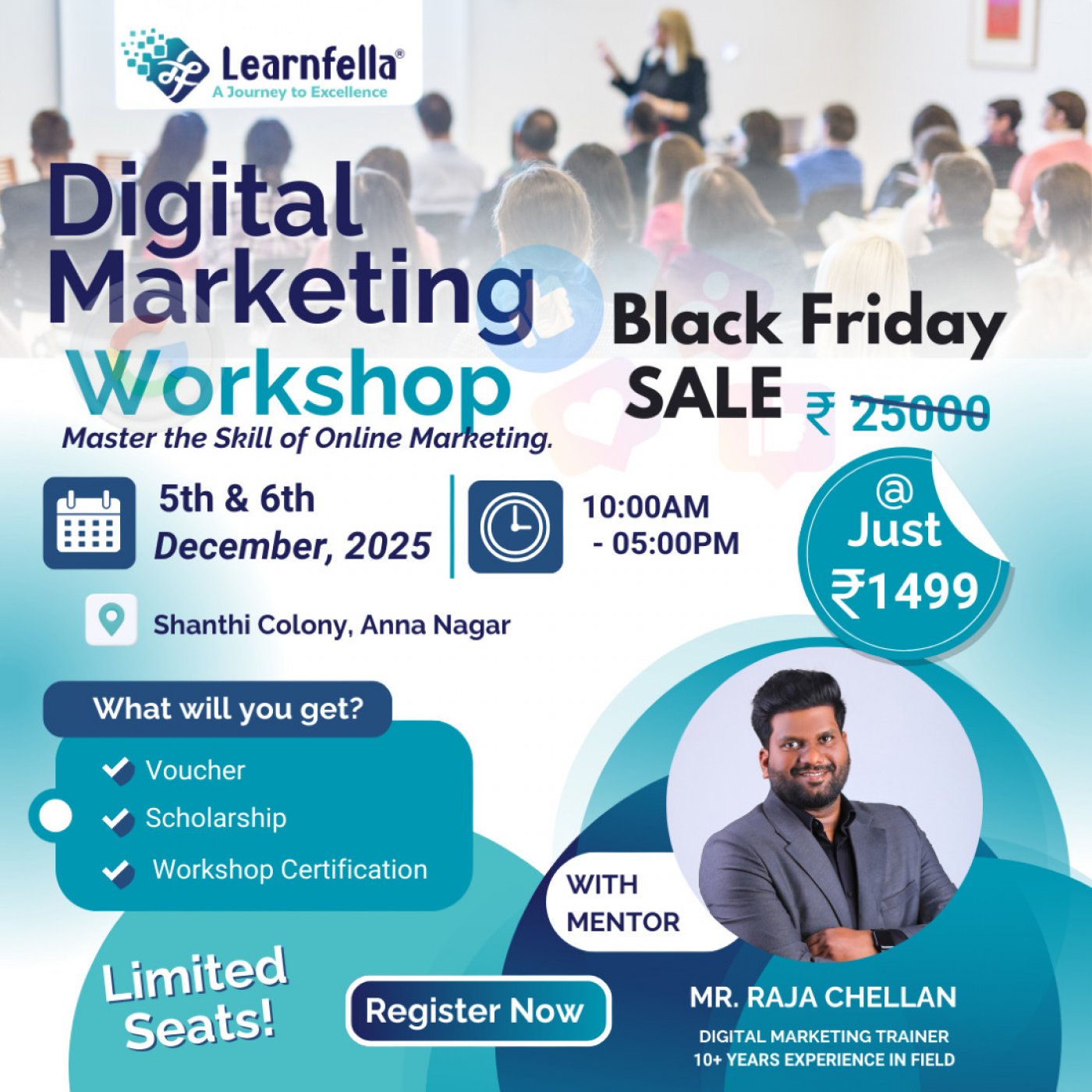 Advanced 2-Day Digital Marketing Workshop in Anna Nagar, Chennai, 5 December | Event in Chennai | AllEvents