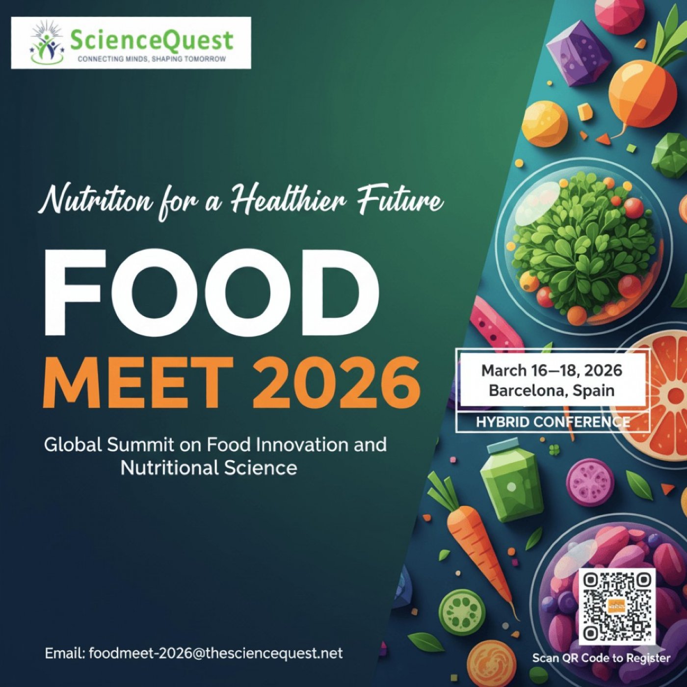 Global Summit on Food Innovation and Nutritional Science, 16 March | Event in Barcelona | AllEvents
