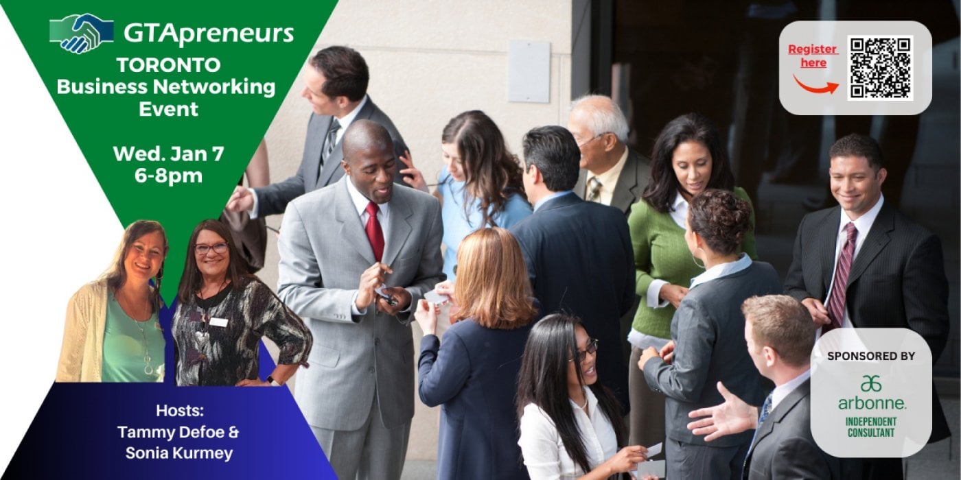GTApreneurs January 7 Downtown Toronto Business Networking Event, 7 January | Event in Toronto | AllEvents