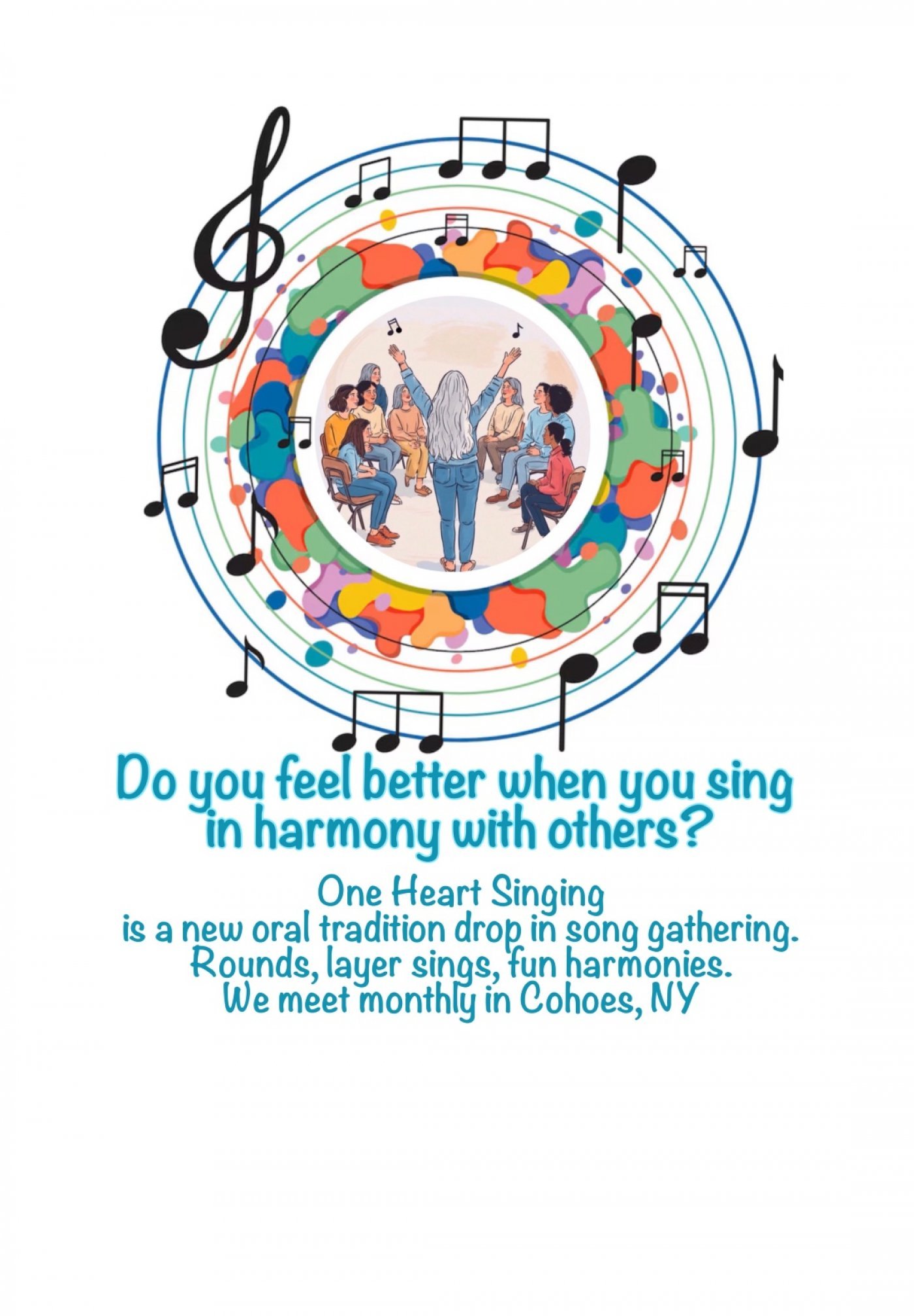 Do you feel better when you sing in harmony?  🎶🩷🎶 Dec 14, Cohoes, 14 December | Event in Cohoes | AllEvents