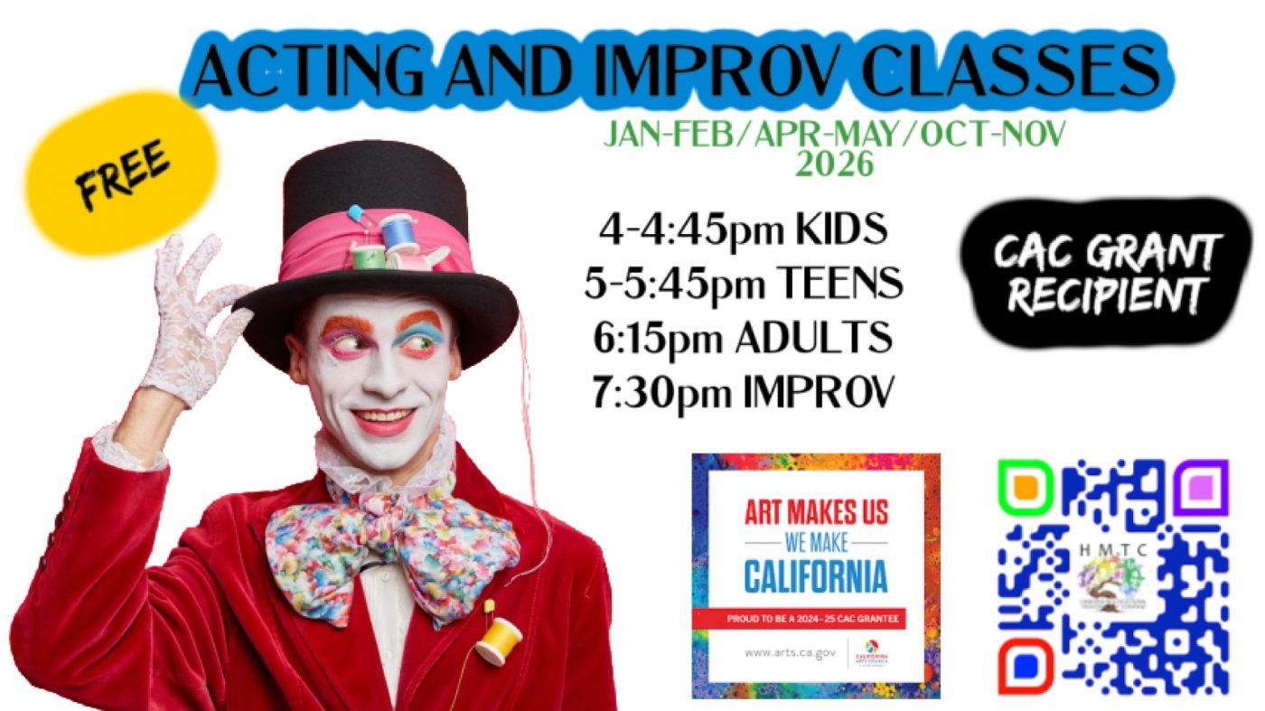 Free Acting & Improv Classes (8 Wednesdays Jan-Feb/Apr-May/Oct-Nov, 7 January | Event in Hanford | AllEvents