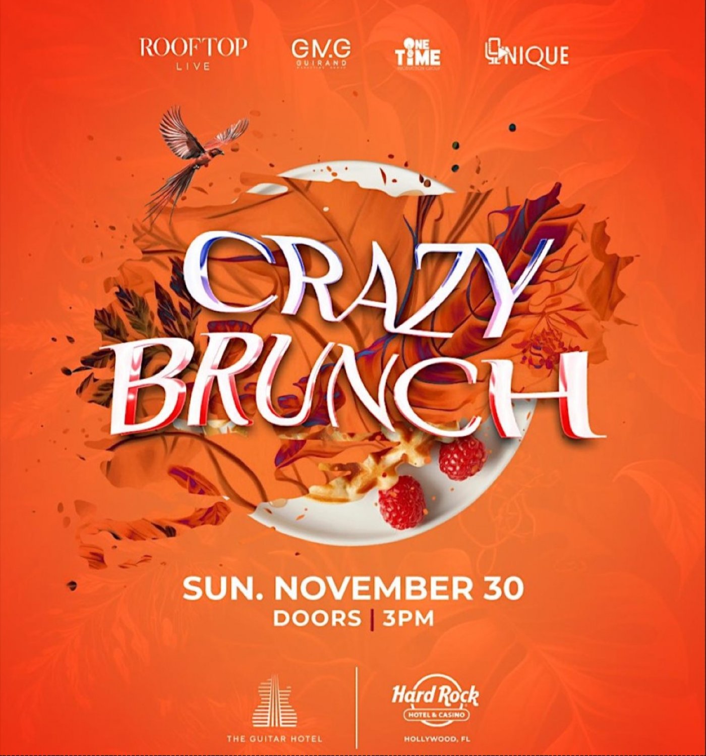 CRAZY BRUNCH THANKSGIVING WEEKEND 2025, 30 November | Event in Hollywood | AllEvents