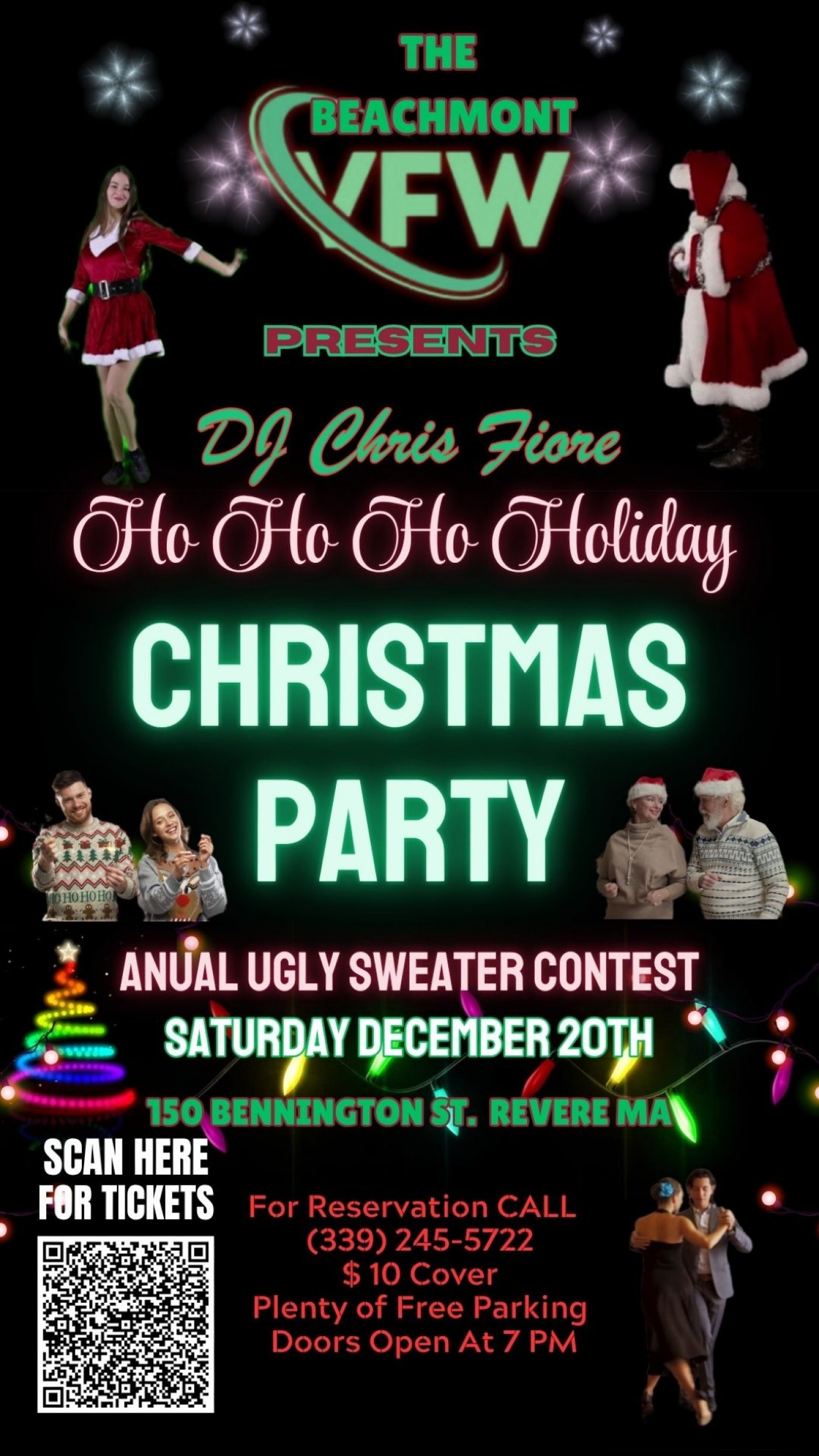 HO HO HO HOLIDAY CHRISTMAS PARTY, 20 December | Event in Revere | AllEvents