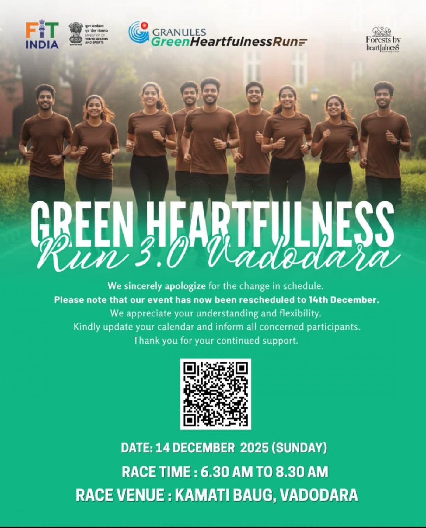 Vadodara - Green Heartfulness run, 14 December | Event in Vadodara | AllEvents