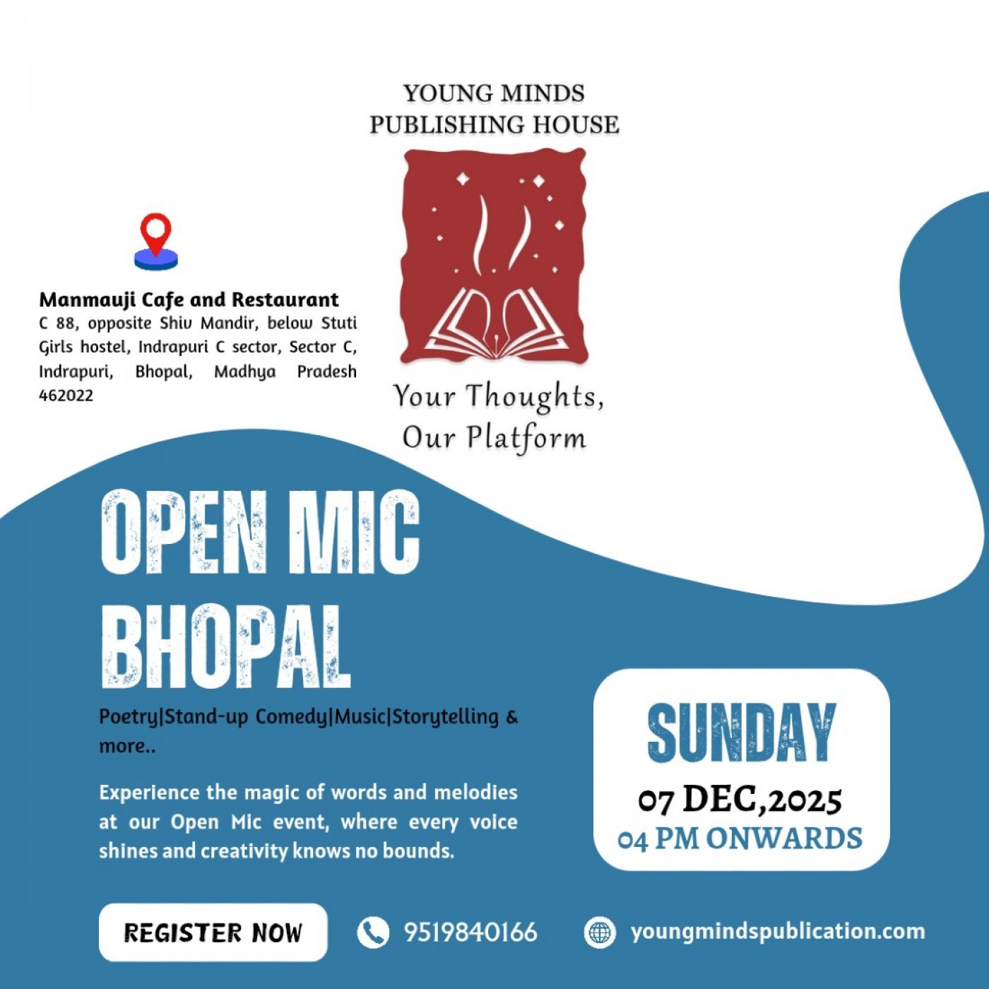 Open Mic Bhopal, 7 December | Event in Bhopal | AllEvents