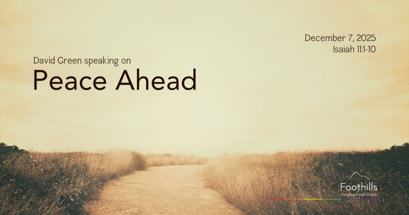 David Green speaking on "Peace Ahead", 7 December | Event in Los Altos | AllEvents