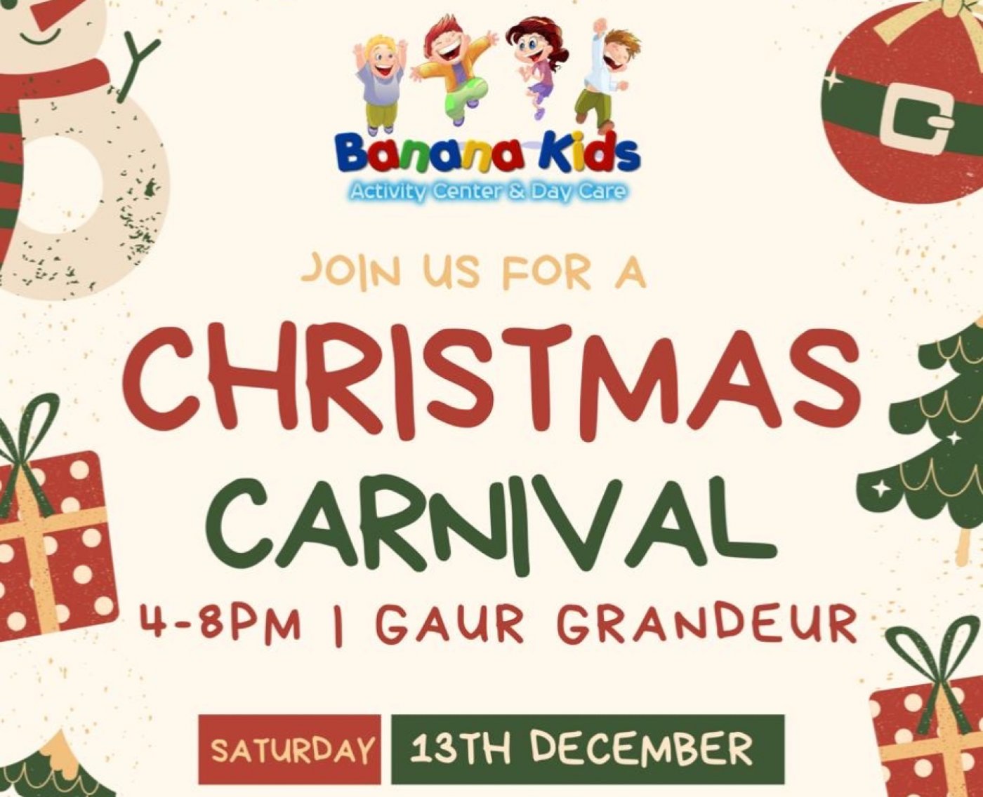 Kids XMAS Carnival’25, 13 December | Event in Noida | AllEvents