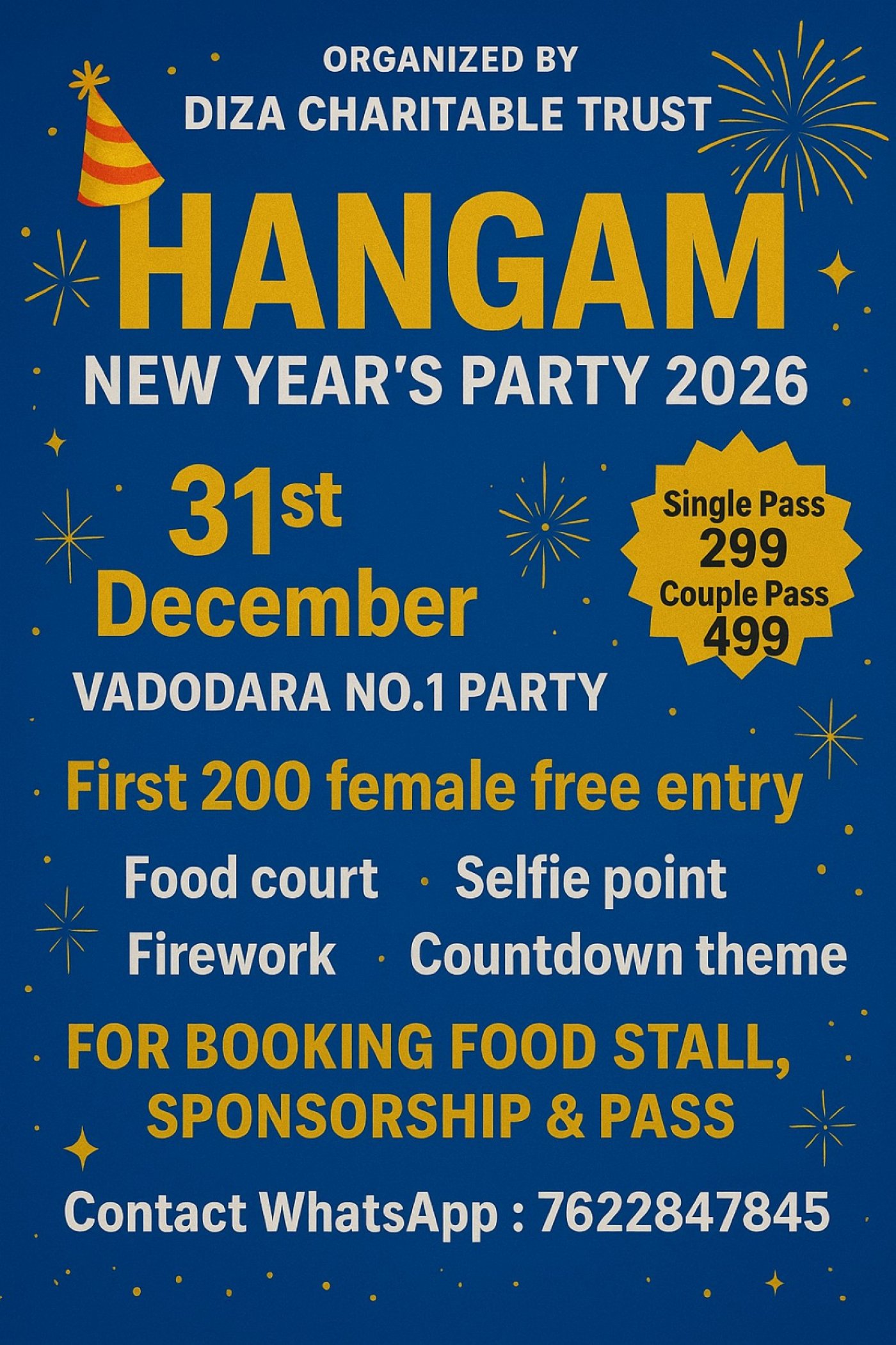 Hangama New year's party 2026 , 31 December | Event in Vadodara | AllEvents