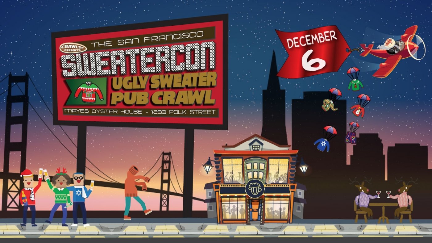 SweaterCon San Francisco Ugly Sweater Pub Crawl, 6 December | Event in San Francisco | AllEvents