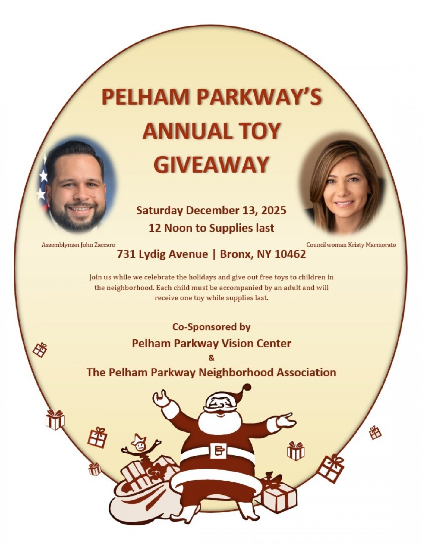 Pelham Parkway Neighborhood Association Hosts Holiday Toy Giveaway, 13 December | Event in Bronx | AllEvents