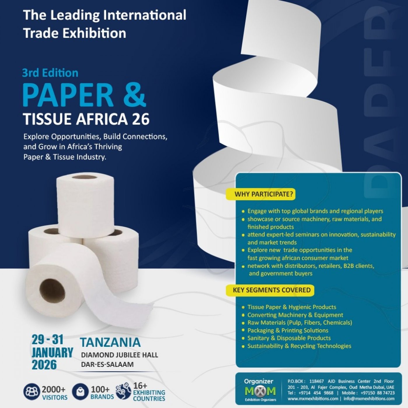 Paper & Tissue Africa 2026, 29 January | Event in Dar Es Salaam | AllEvents