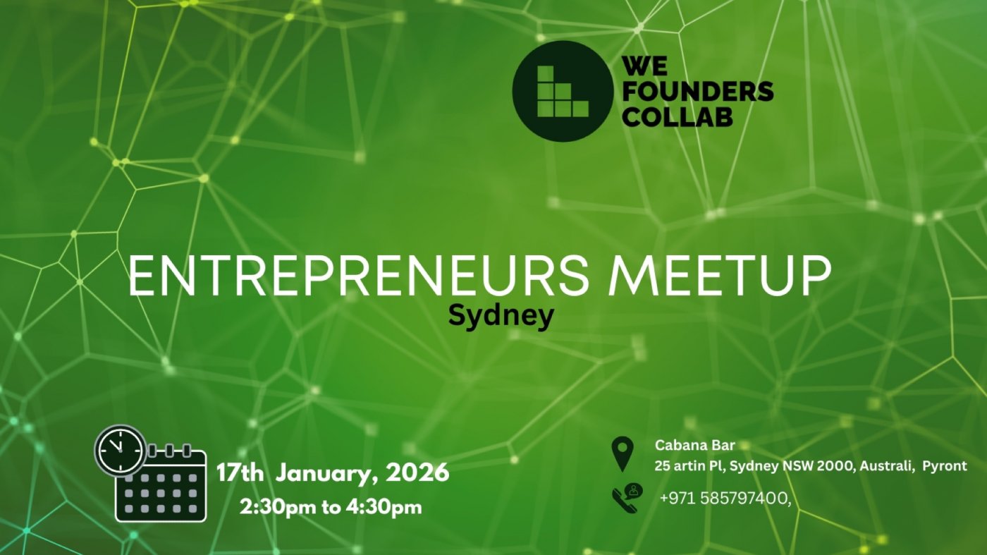 Entrepreneurs Meetup by We Founders Collab Sydney 2025
