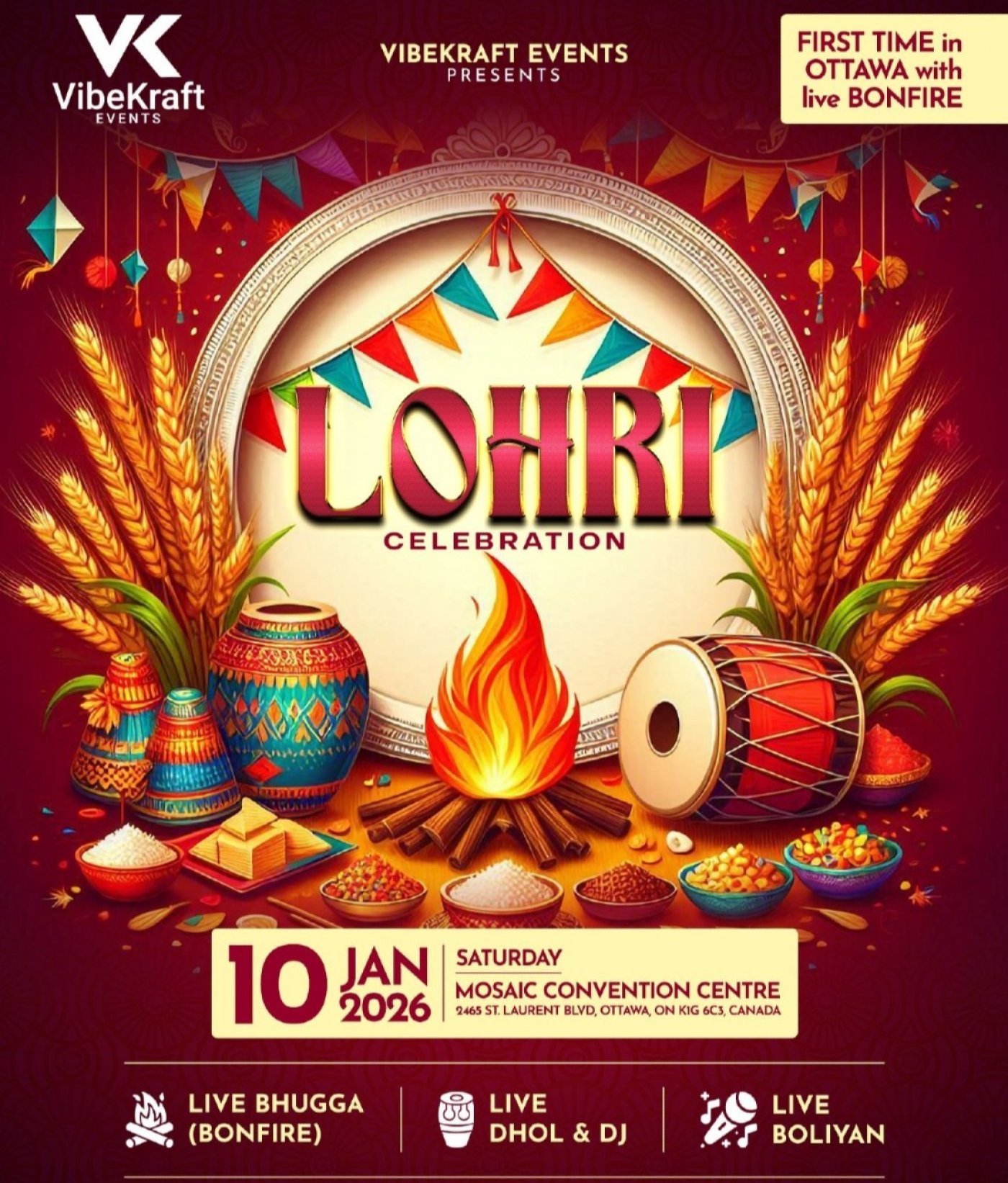 Lohri celebration 2026, 10 January | Event in Ottawa | AllEvents